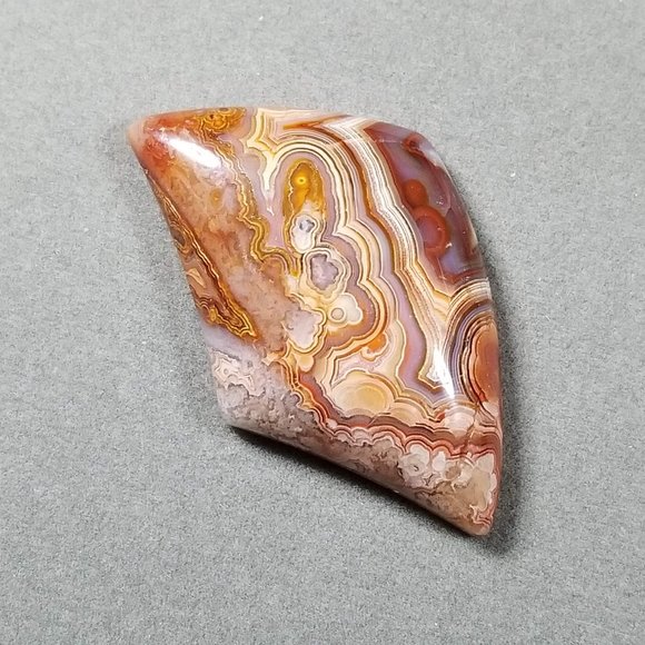 Large Laguna Lace Agate Cab * 47.29 X 29.42 X 8.09mm * Old stock cab* LLA09D2 - Picture 10 of 12